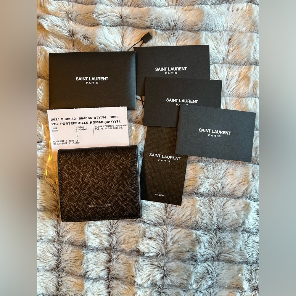 Saint Laurent Paris (YSL) Mens wallet 327Y, full inclusion - Picture 4 of 7